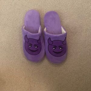Purple Emoji Slippers